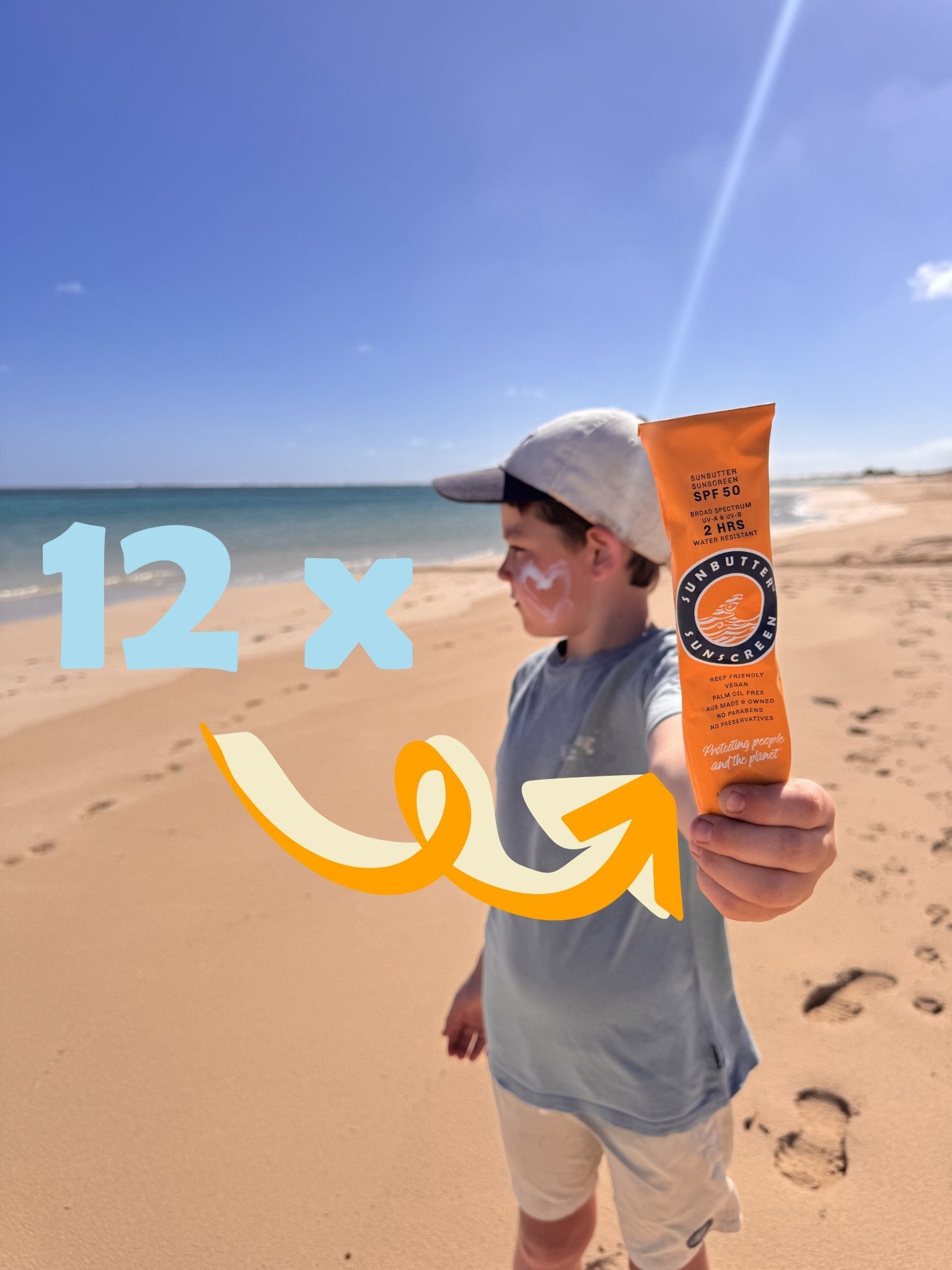SunButter Skincare SPF50 Tube - 120g - 12 pack!