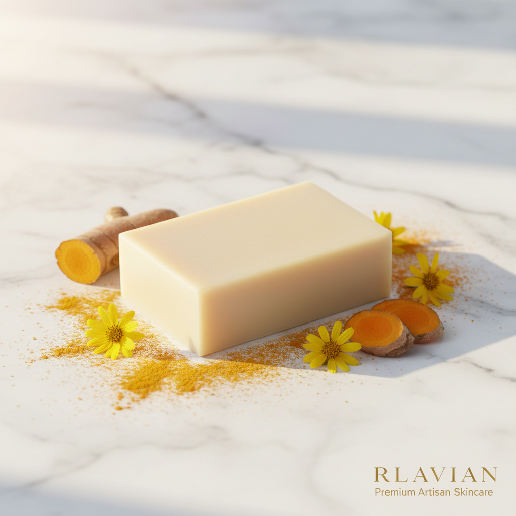 The Turmeric Ritual — Golden Glow Cleansing Bar
