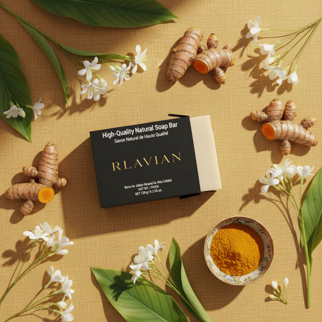 The Turmeric Ritual — Golden Glow Cleansing Bar